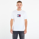Tričko Tommy Hilfiger Linear Flag Graphic Tee White M