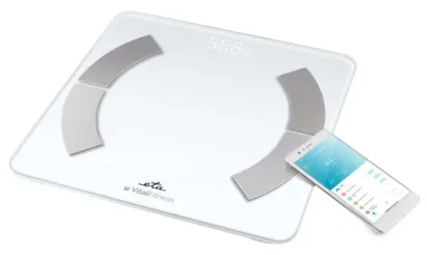 ETA ETA277990000 Vital Fitness biela / Osobná váha / Analýza telesných hodnôt / Nosnosť 180 kg / presnosť 100 g (ETA277990000)