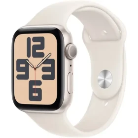 Apple Watch SE (2024) GPS 44mm Hviezdne biele hliníkové telo - Hviezdne biely športový remienok M/L / 160-210 mm (MXEV3QC/A)