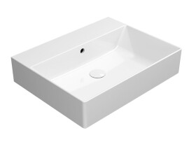 GSI - KUBE X keramické umývadlo 60x47cm, bez otvoru, biela ExtraGlaze 9431011