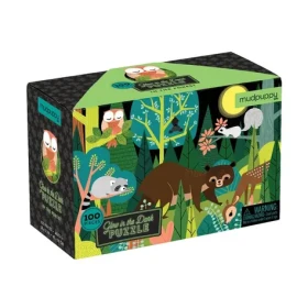 Mudpuppy Puzzle Zvieratká v lese - svietia v tme