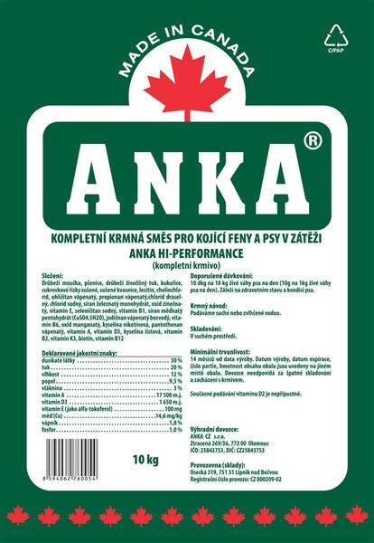 Anka Dog Hi-Performance - 20kg