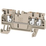 Weidmüller 1552740000 priechodná svorka 3.50 mm pružinová svorka béžová 50 ks; 1552740000