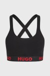 Podprsenka HUGO Sporty Black Bralette vystužená