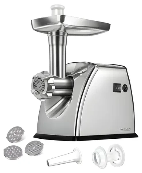 MpM MMM-07M strieborná / Mlynček na mäso / 1800 W / 3 disky (MMM-07M)