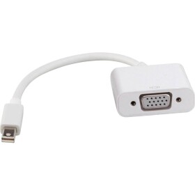 Roline Mini-DisplayPort / VGA káblový adaptér Mini DisplayPort konektory, VGA pólové zásuvka 0.10 m biela 12.03.3125 Kábel DisplayPort; 12.03.3125