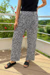 Nohavice 852 Kendall Long hnedo-biele - De Lafense XXL