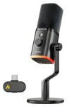 Maono PD100W čierna / Dynamický mikrofón / USB-C / 2,4 GHz / 50 - 16000 Hz / RGB (PD100W Black)