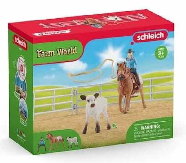 Schleich Farm World 42577 Kovbojská zábava s lasmi