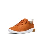 Kompromisné detské barefoot tenisky KEEN KNX LACE YOUTH gold flame/star white - 35