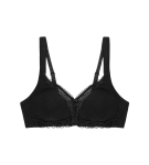 MODERN LACE+COTTON - Podprsenka s kosticami a maximálnou podporou Triumph BLACK 90B