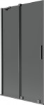 MEXEN/S - Velar dvojkrídlová posuvná vaňová zástena 100 x 150, grafit, grafit kartáčovaná 896-100-000-41-66