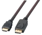 EFB DisplayPort - HDMI redukcia čierna / Redukcia / 5 m / pozlátené konektory (K5561SW.5V2)