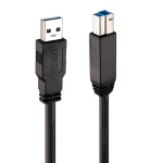 Lindy USB 3.2 Gen 1 Active Cable čierna / Kábel USB / USB-A - USB-B / 10 m / 5 Gbit/s (43098)
