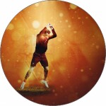 Jedlý papier Cristiano Ronaldo silueta 19,5 cm - Pictu Hap - Pictu Hap