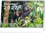 NOTIQUE Živá Afrika 2027 / Stolný kalendár / 23,1 × 14,5 cm