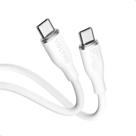 VOLTME Powerlink Moss Series CTC Kábel USB-C(M) 3A/60W 1m biela / 2x USB-C(M) (C2021)