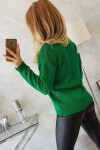 Sveter S202-15 V-výstrih zelený - Kesi UNI