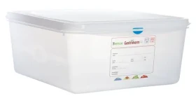 DENOX Gastronádoba GASTRONOX GN2/3 / Polypropylén / Výška 150 mm / Objem 13,5 l / S vekom / HACCP klipy