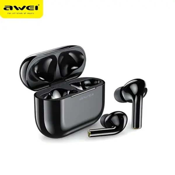 AWEI T29 čierna / Bezdrôtové slúchadlá / TWS / mikrofón / Bluetooth 5.0 / IPX4 / s dobíjacím boxom (T26)