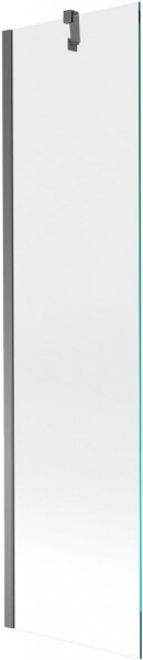 MEXEN/S - Next vaňová zástena FIX 50 x 150, transparent, grafit metal 895-050-000-00-00-95