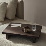 Ferm LIVING Odkladací stolík z dubovej dýhy Kona Dark Stained