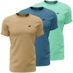 Tričko 4F M3094 3pak M 4FWSS25TTSHM3094 91S pánske 5XL