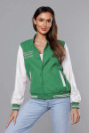 Zelená dámska bunda typu bomber (16M9067-236) odstíny zelené XL (42)