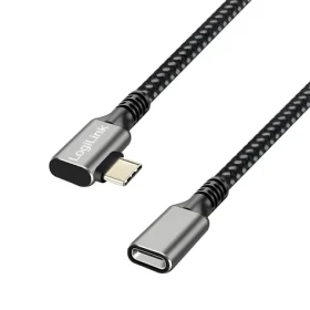 OEM USB-C (M) - USB-C (F) čierna / Predlžovací kábel / USB 3.2 Gen 2 / 10 Gbit/s / PD / 0,5 m (CUA0110)