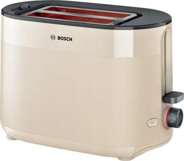 BOSCH TAT2M127 béžová / Hriankovač / 2 hrianky / 950 W / 6 stupňov opekania / rozmrazovania (TAT2M127)