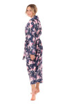 Dámsky župan Toya 2126 Dark Blue - Vestis XXL tmavě modrá - vzor