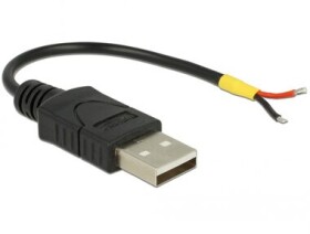 Delock Kábel USB 2.0 Typ-A samec gt; 2 x drôty bez konektora 10 cm Raspberry Pi (85250-D)