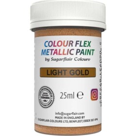 Gélová farba Light Gold, 25 g - Sugarflair - Sugarflair