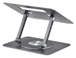 StarTech Otočný stojan na notebook strieborná / Stojan na notebook / 360° otočná základňa / hliník / nosnosť 5 kg (ATFR-LAPTOP-RISER)