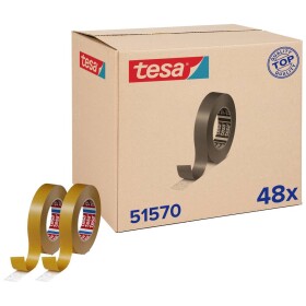 Tesa tesafix 51570 51570-00002-00 obojstranná lepiaca páska tesafix® 51570 prírodná (d x š) 50 m x 25 mm 48 ks; 51570-00002-00