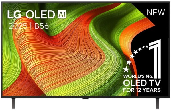 LG OLED AI OLED48B56L, 121.9 cm (48"), 3840 x 2160 pixels, OLED, Smart TV, Wi-Fi, Black