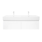 Kúpeľňová skrinka s umývadlom SAT B-WAY 119x30x45 cm biela lesk BWAY120WU2BB BWAY120WU2BB