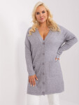 Dámsky sveter PM SW PM 3732.10 sivý - FPrice XL/XXL