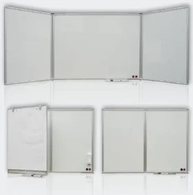 2x3 Triptych lakovaná magnetická rozkladacia tabuľa 180x120-360cm / trojdielna (5907627310480)