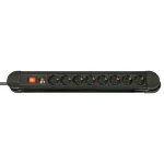 Lindy čierna / Predlžovací prívod / 8 zásuviek Schuko / vypínač / 3500 W (73104)