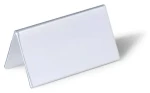 Durable transparentný / Stolová menovka / 52x100 mm / PVC / 25 ks (805119)