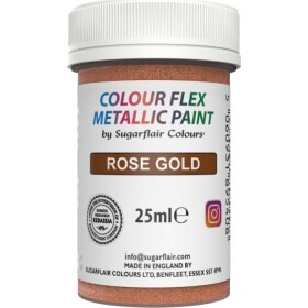 Gélová farba metalická rose gold 25 ml - Sugarflair