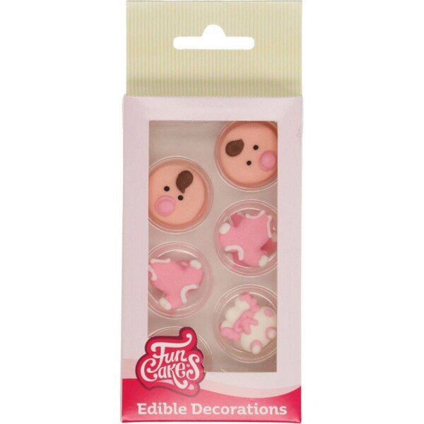 Cukrové zdobenie 12 ks dievčatko/bábätko - FunCakes - FunCakes