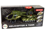 Mamido Vojenská sada tank a helikoptéra s frikčným pohonom