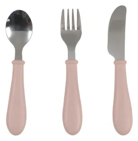 Beaba Detský príbor 3-dielny Cotton Candy / Detský príbor / nerezová oceľ / 8-36 mesiacov (913643BB)