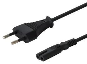 Savio CL-97 čierna / Napájací kábel / 2pin / 1,2 m (CL-97)