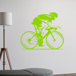 Veselá Stena Samolepka Cestný cyklista Farba: hnedá, Veľkosť: 60 x 50 cm