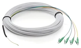 Digitus FTTH kabel 4x LC/APC 50 m / Optický kabel / Singlemode 9/125 / 4 vlákna / LSZH / G.657A2 (DK-3904LCA-50-1)