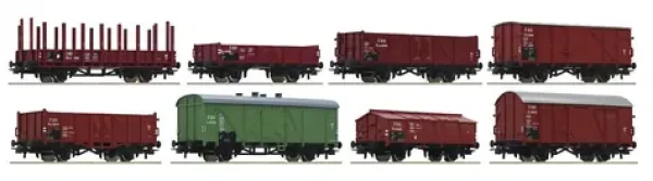 Roco 44001 8dielna súprava nákladných vozidiel ČSD