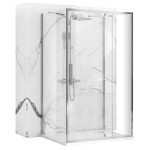 REA/S - Sprchová kabína Rapid Swing Chrome Dvere: 90 x Sprchová zástena: 90 KPL-09119